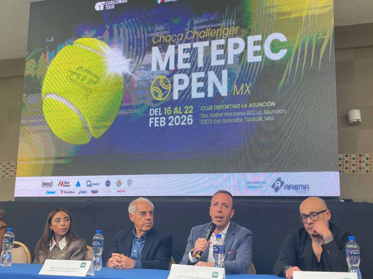 Conferencia del torneo ATP Challenger en Metepec.