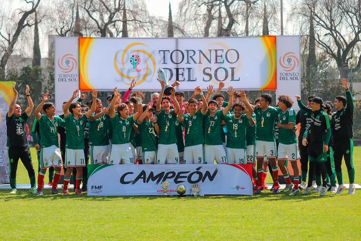 México Juvenil se corona campeón del Torneo Internacional del Sol 2026 en Toluca