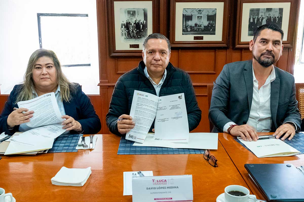 Toluca paga adeudo millonaria a CFE.