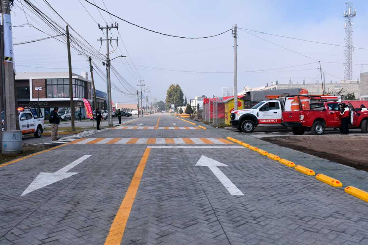 Reabre Gobierno de San Mateo Atenco la Avenida 2 de Abril con infraestructura para una movilidad sustentable