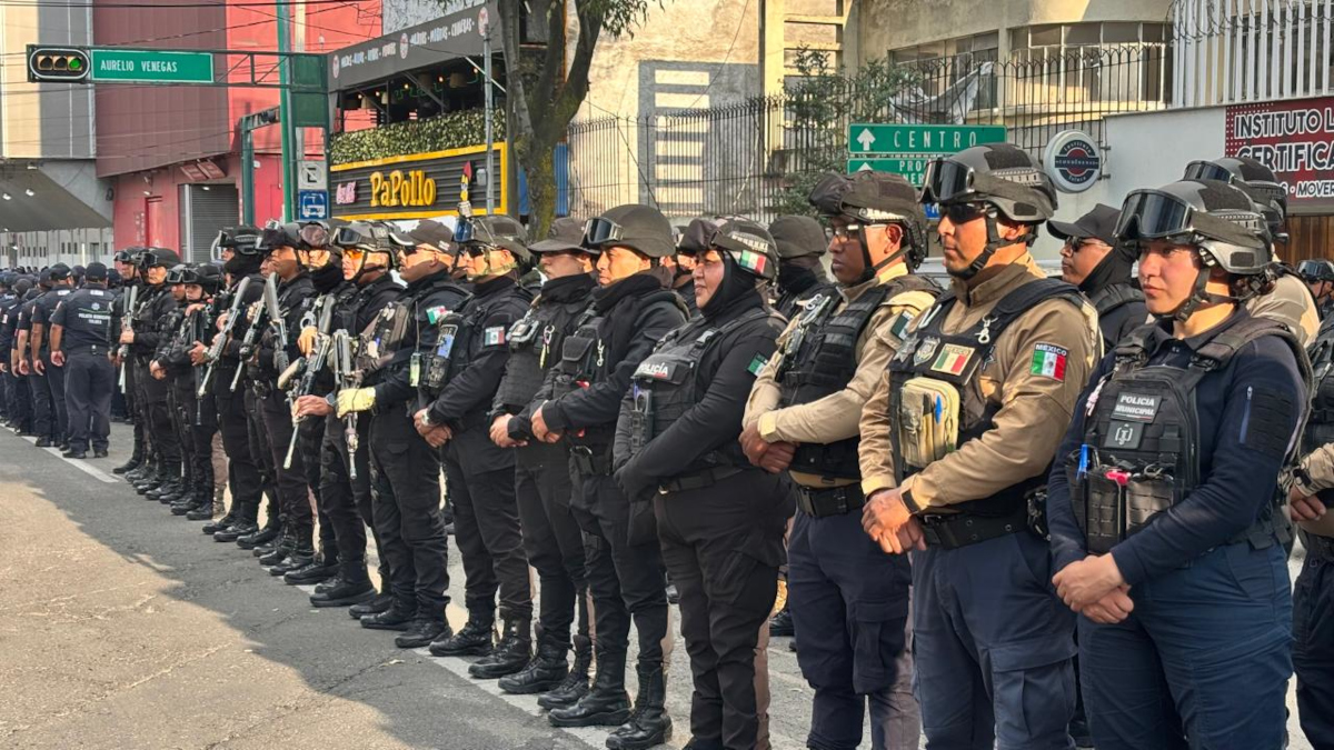 Operativo de seguridad por partido del Toluca.