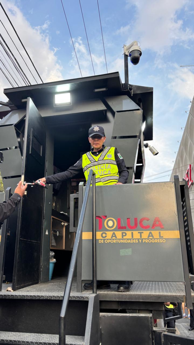 Operativo de seguridad por partido del Toluca.