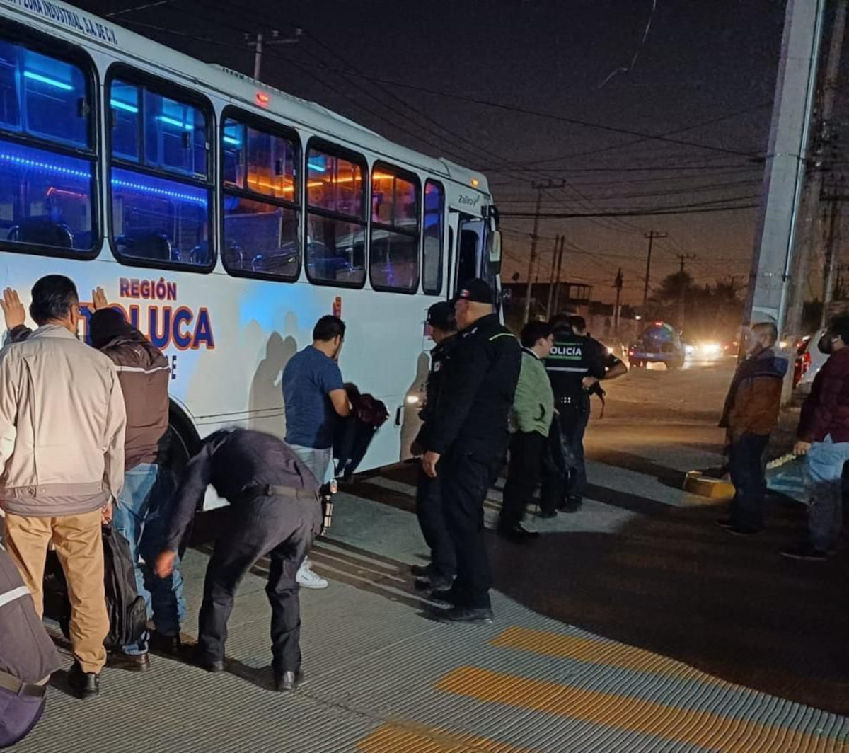 Operativo Pasajero Toluca en Toluca.
