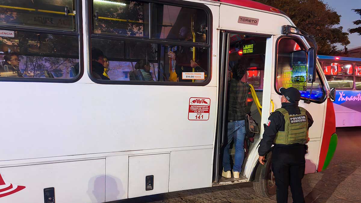 Operativo "Pasajero Seguro# en Toluca.