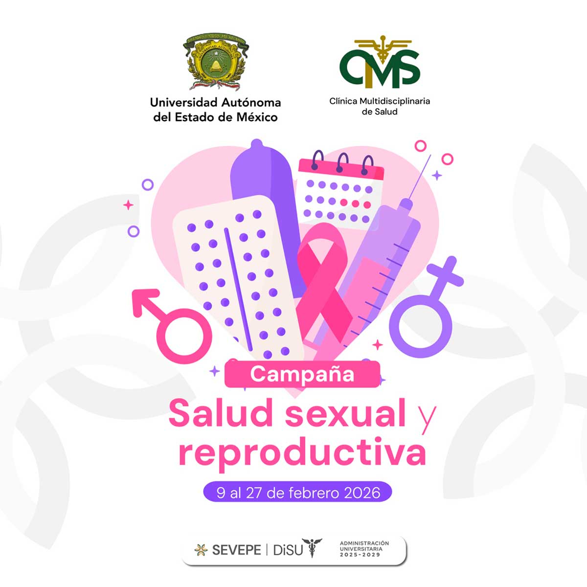 Con campaña de Salud Sexual y Reproductiva, la UAEMéx fortalece el bienestar de su comunidad universitaria