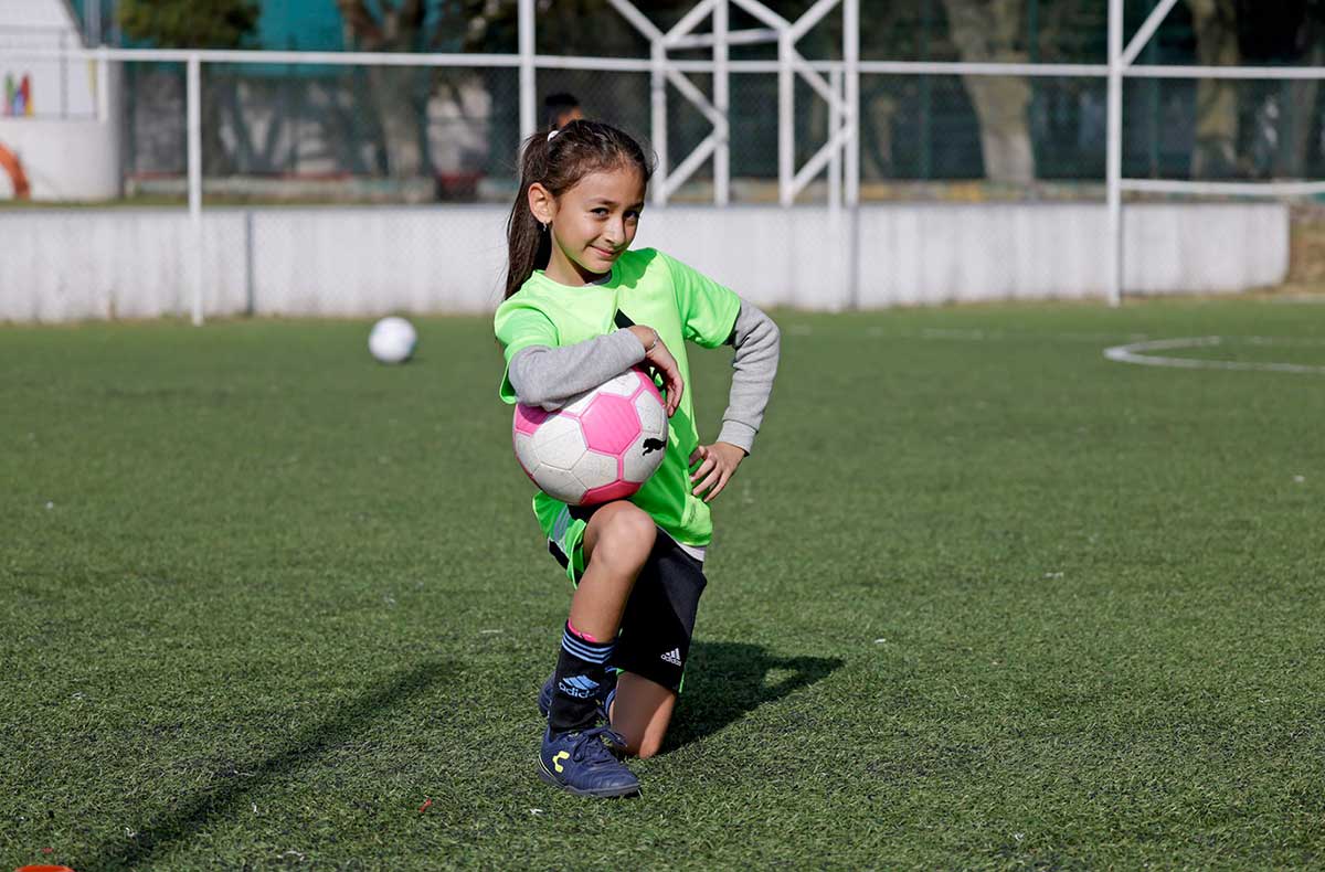 Niños estudiantes en el "Mundialito Escolar 2026".