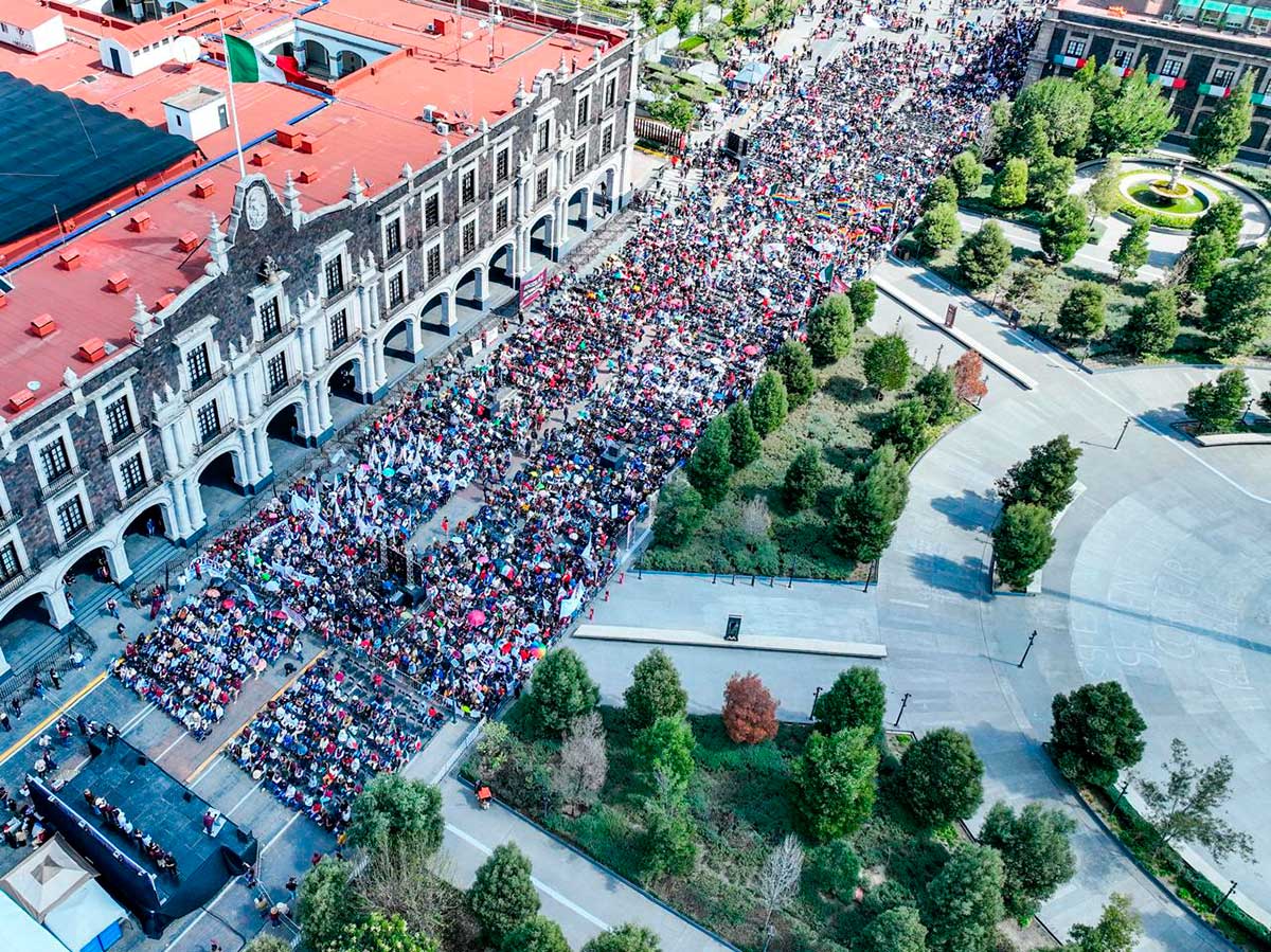 Delfina álvarez Gómez en rspaldo a la soberanía nacional.