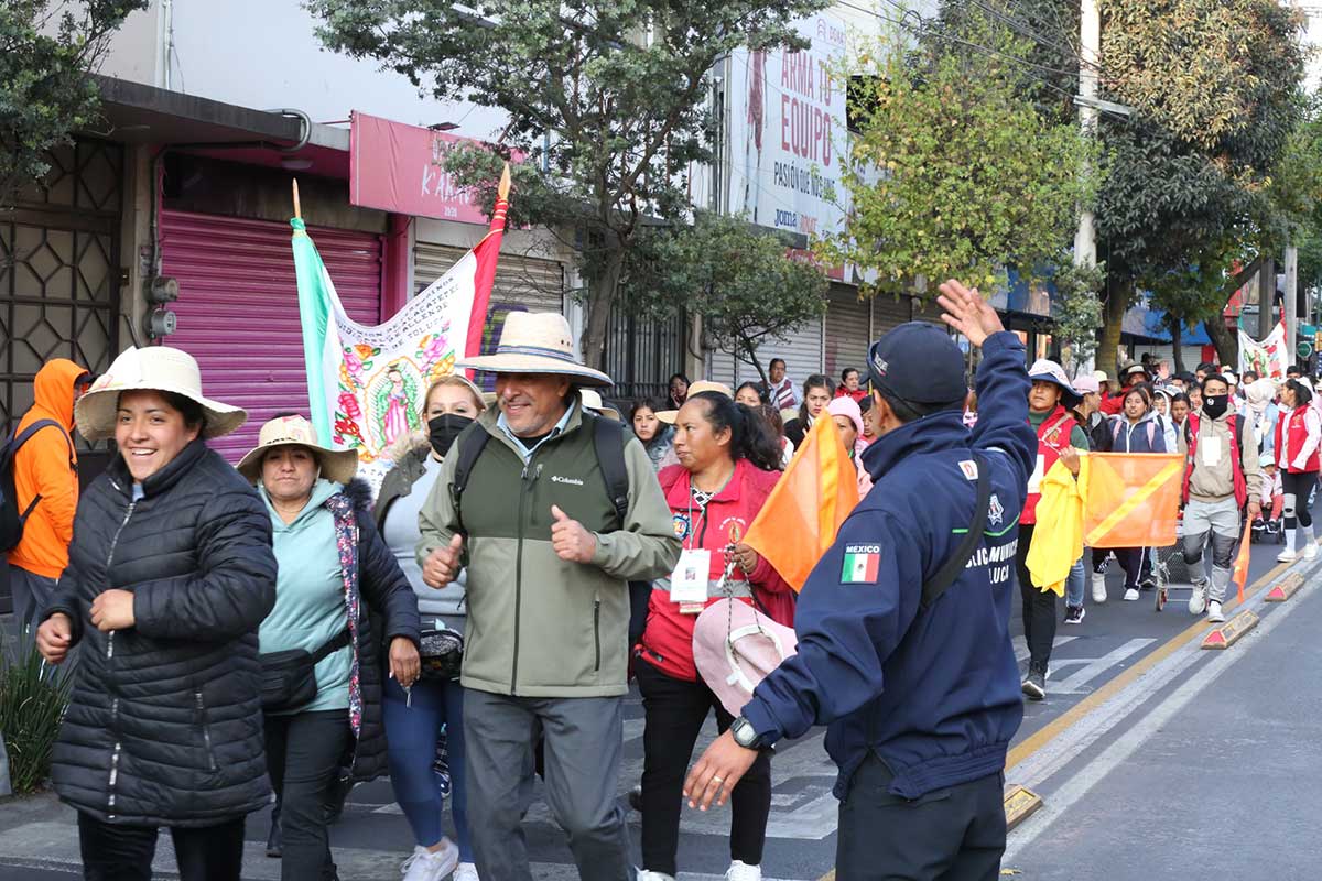 Toluca anuncia cierres viales por peregrinación al Tepeyac.