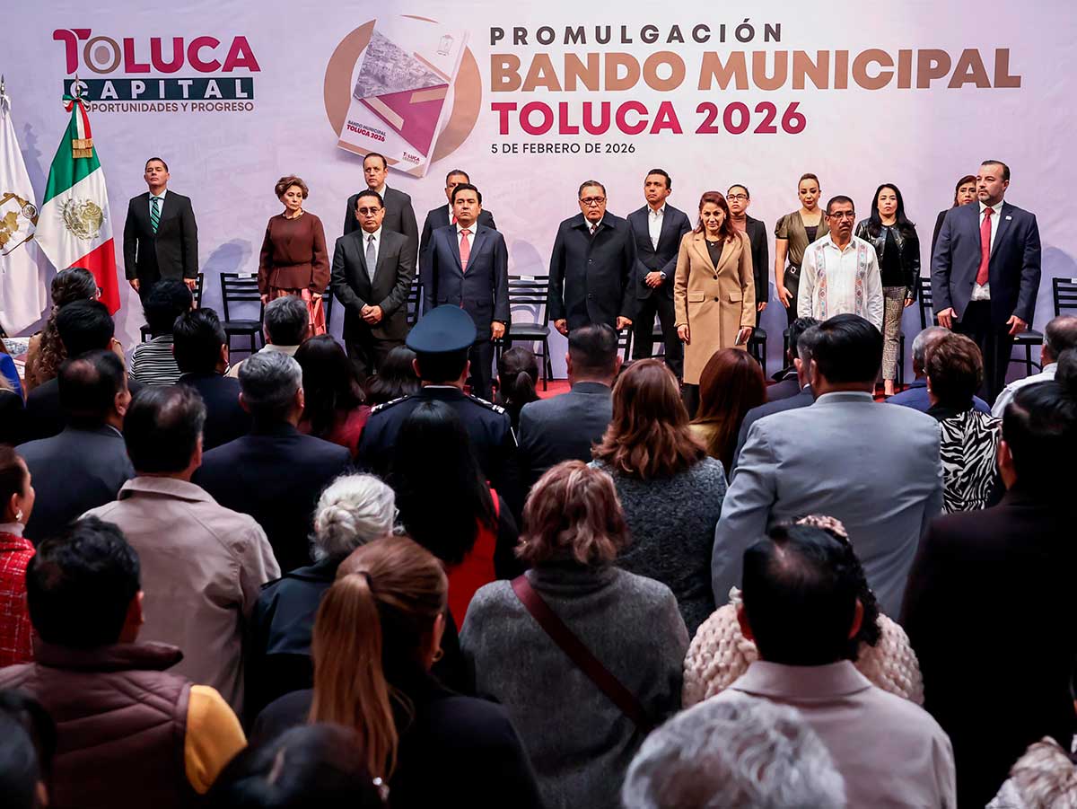 Evento de Toluca a la vanguardia con su Bando Municipal 2026.