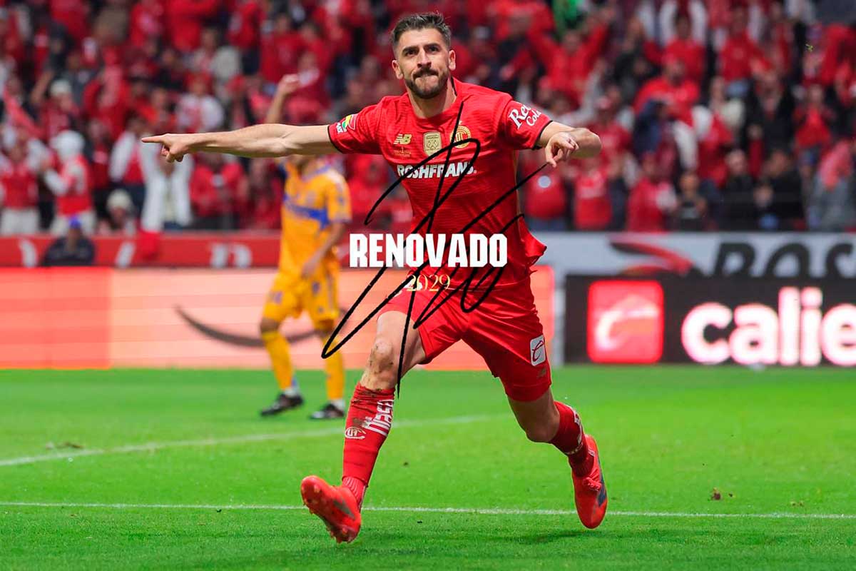 Jugadores del Toluca renuevan contrato hasta 20'29.