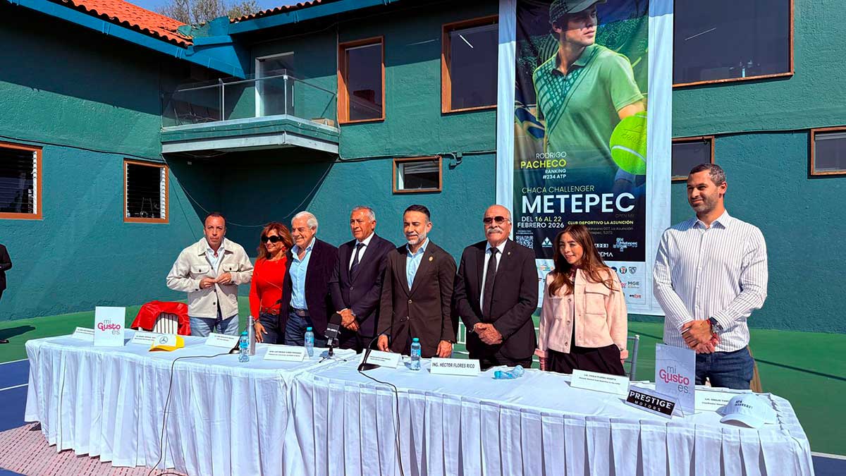 el gobierno de Metepec invita al Challenger Metepec Open.
