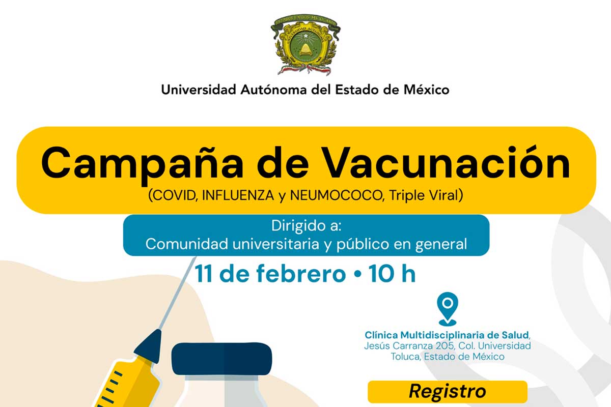UAEMéx realizará campaña de vacunación abierta al público en general
