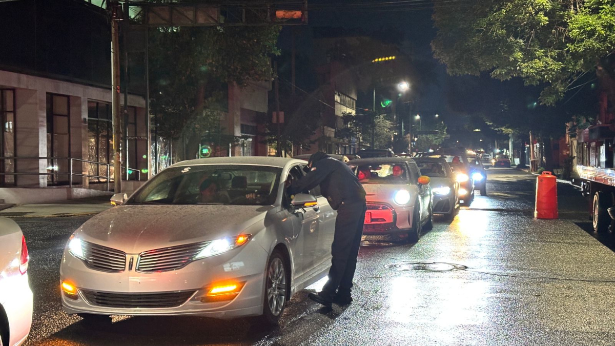 Operativo "Conduce sin Alcohol" en Toluca.