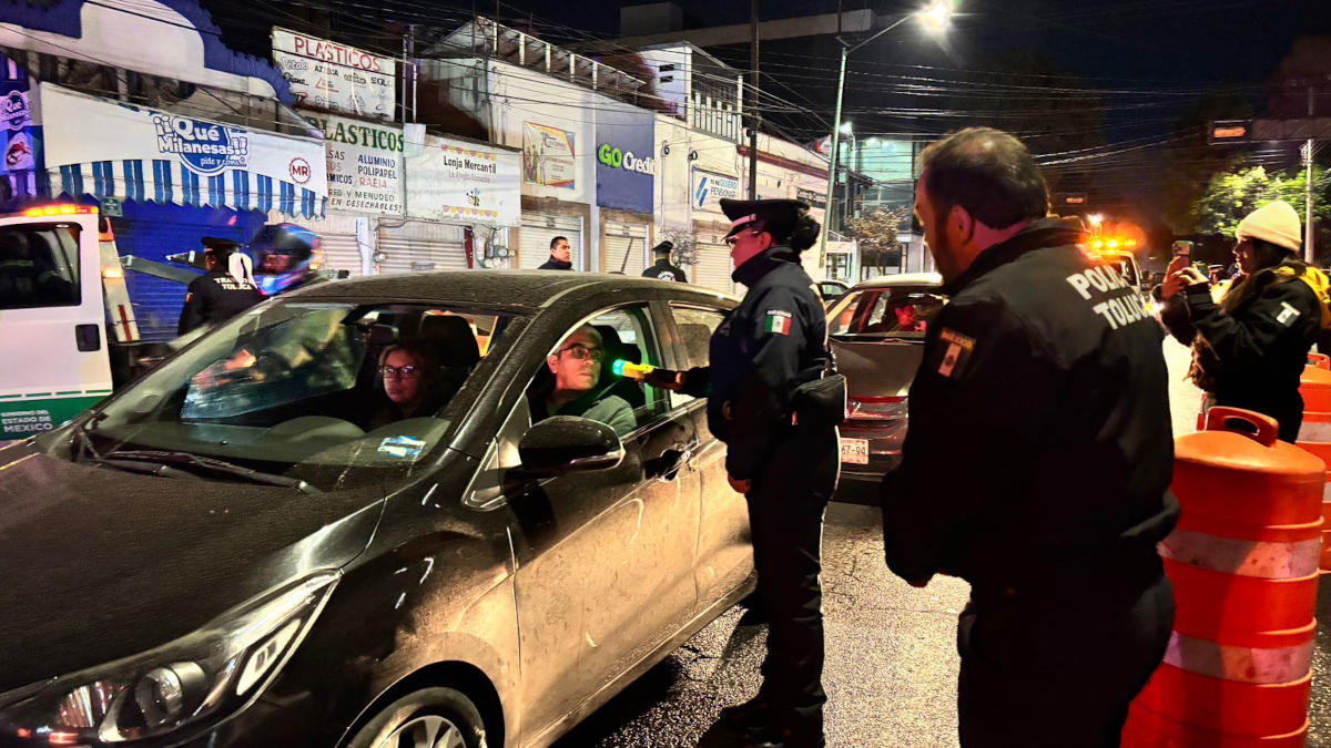 Detectan a 57 conductores ebrios en Toluca durante un solo fin de semana