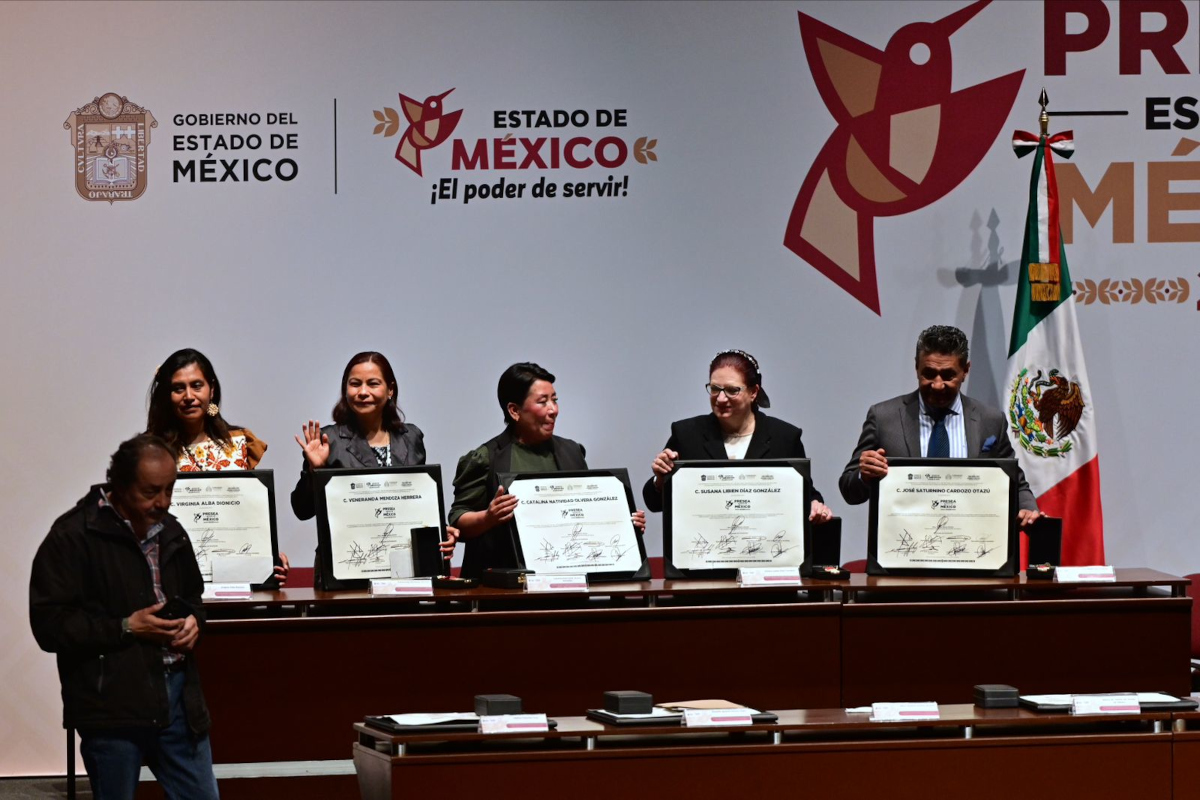 Gobernadora Delfina Gómez entrega la Presea Estado de México 2025 en ...