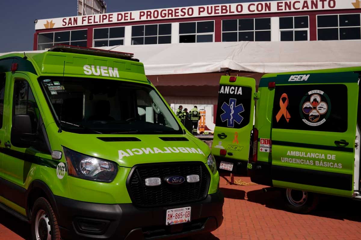 Gobierno del Edomex abre base del SUEM en San Felipe del Progreso.