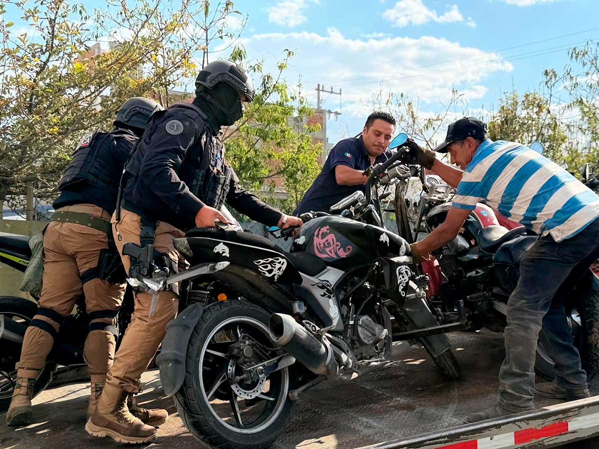 Golpe al robo de motos en Toluca: aseguran 32 unidades y desmantelan presunto taller clandestino