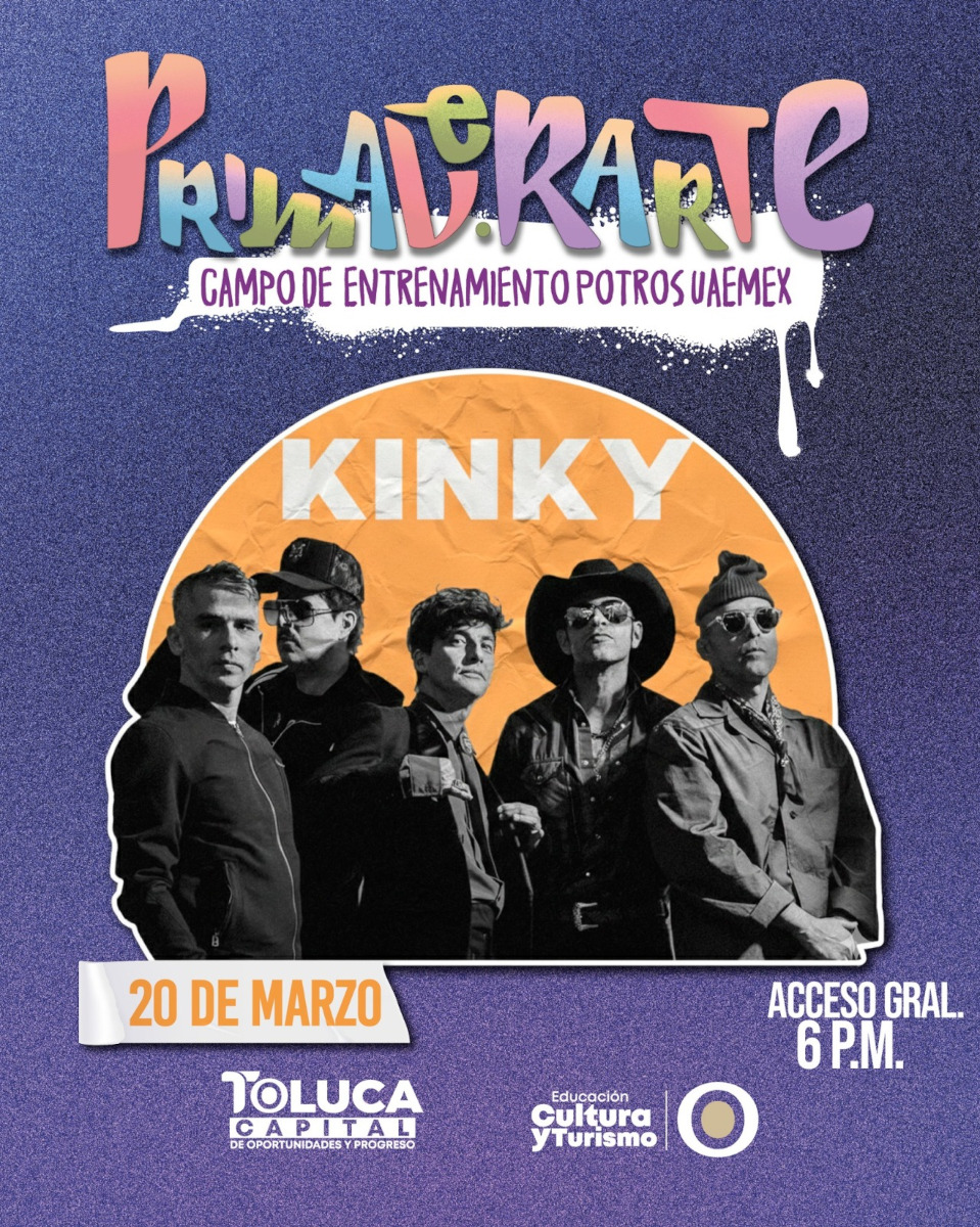 Cartelera del Festival PrimaverArte en Toluca.