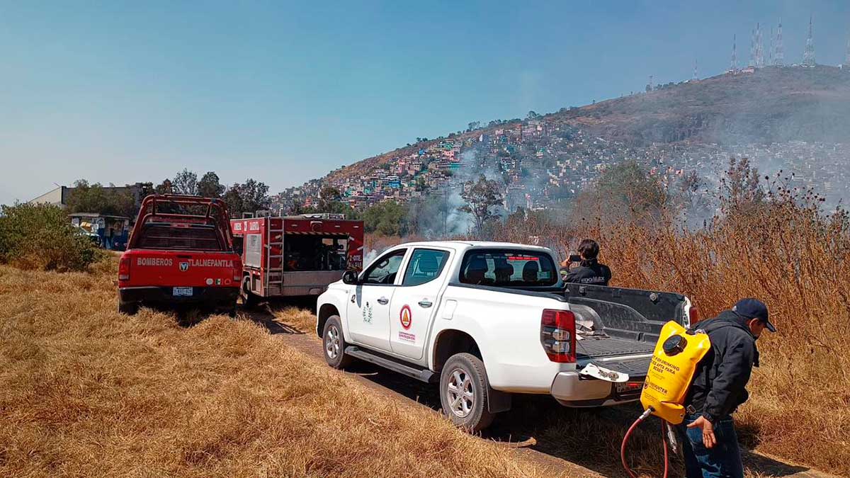 Gobierno del Estado de México reduce riesgo de incendios forestales en la entidad.