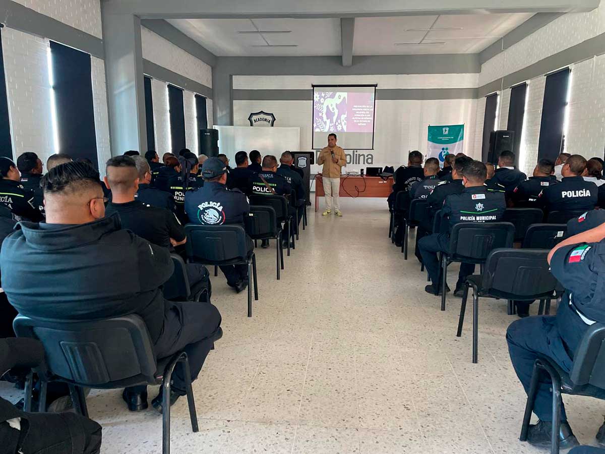 Refuerza Toluca capacitación policial rumbo al 8M con enfoque en derechos humanos y perspectiva de género