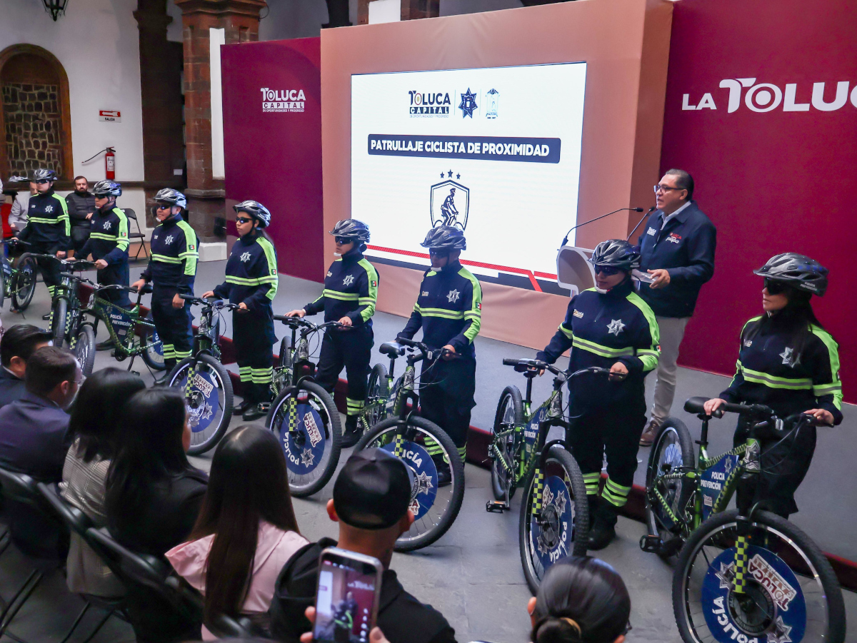 Nuevo Patrullaje Ciclista de Proximidad en Toluca.