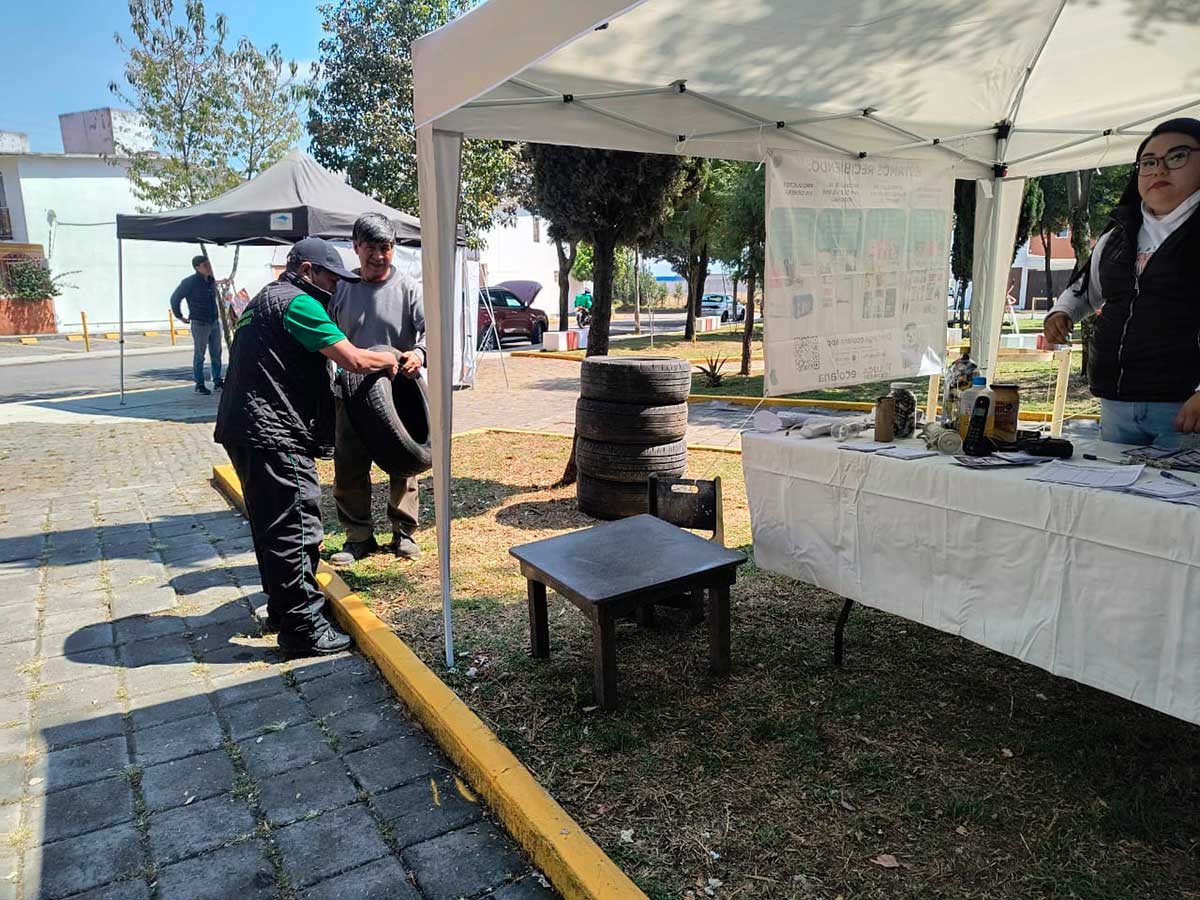 Jornada de reciclaje en Toluca.