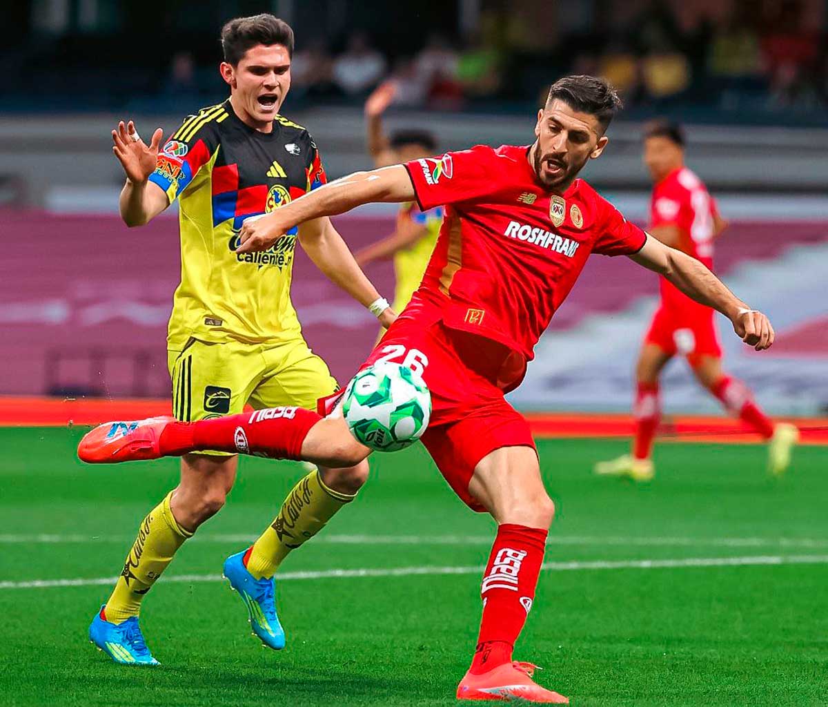 América vence 2-1 al Toluca en duelo intenso del Clausura