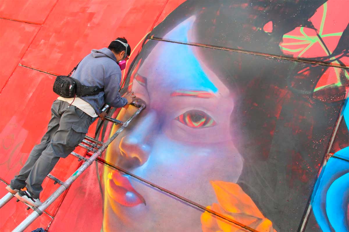 Jóvenes llenan de color Toluca con la segunda edición del Urban Day