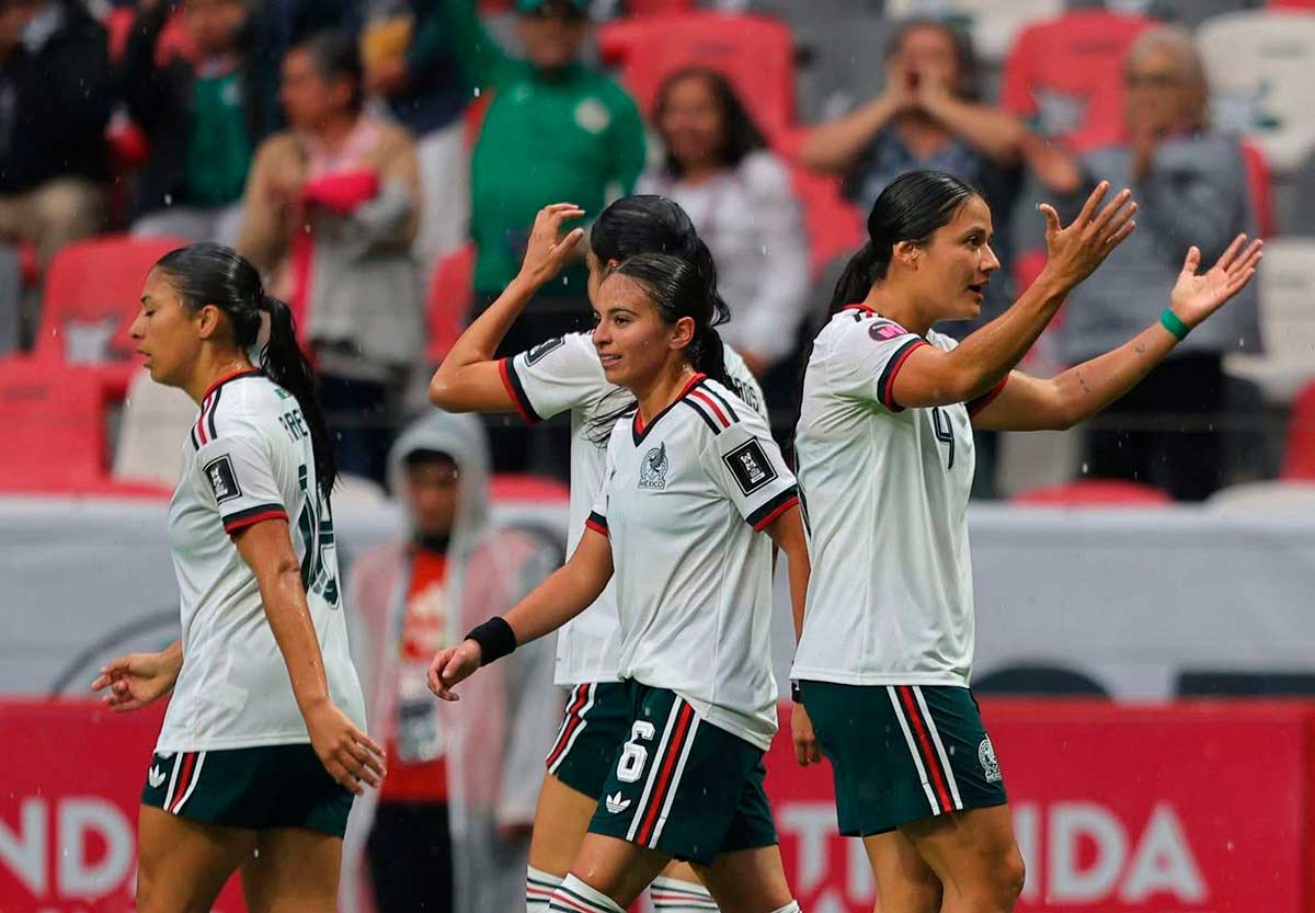 México Femenil golea a Puerto Rico y clasifica al Campeonato Concacaf W