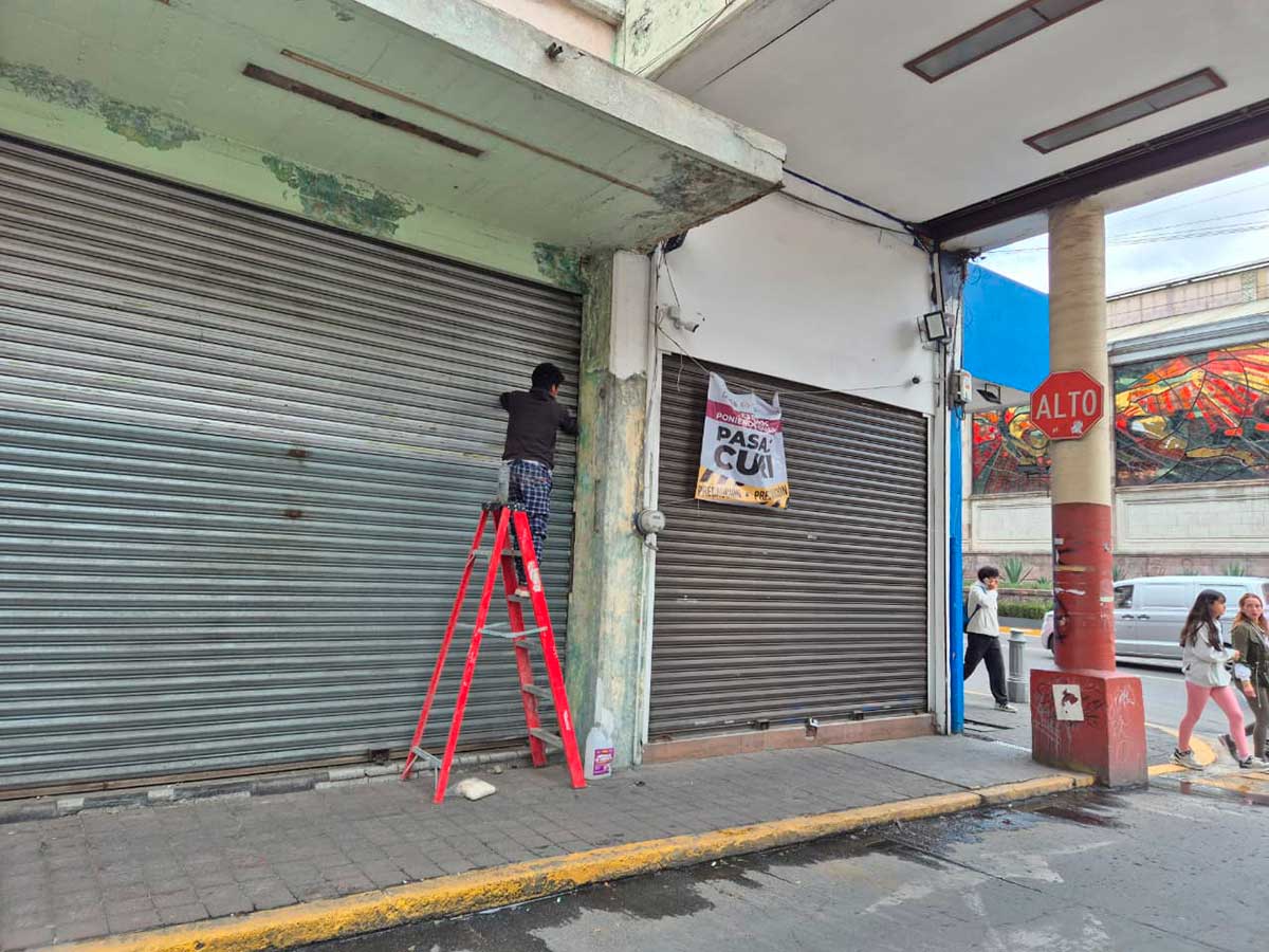 Toluca rehabilita el pasaje Curi.