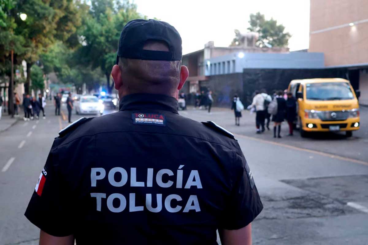 Toluca activa operativo “Escuela Segura” con mil elementos por regreso a clases