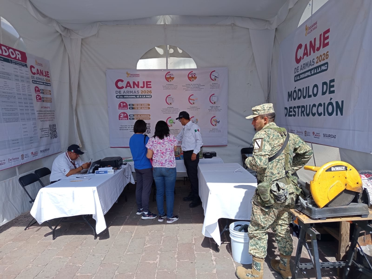 Destruyen armas en Toluca poe el programa de canje 2026.