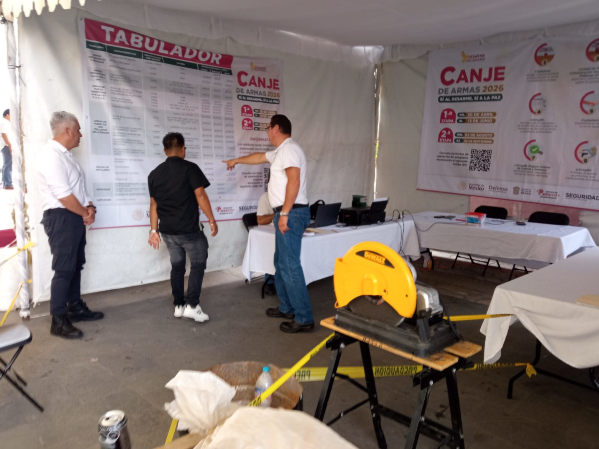 Destruyen armas en Toluca poe el programa de canje 2026.