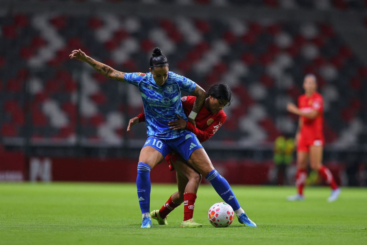 Diablas vencen a Tigres en partido de cuartos de final de la Liga MX Femenil.
