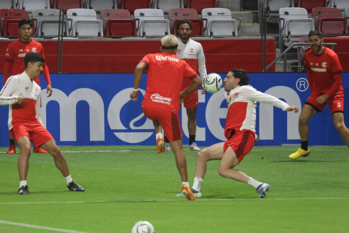 Entrenamiento del Toluca.