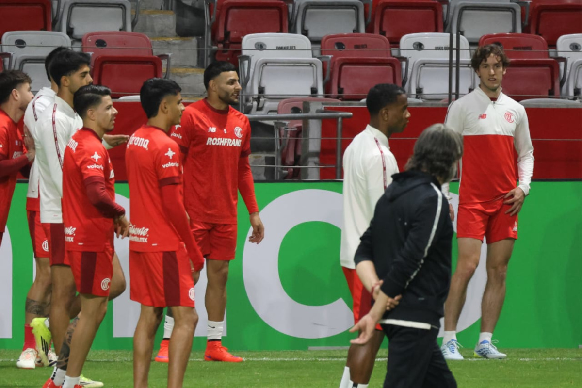 Entrenamiento del Toluca.