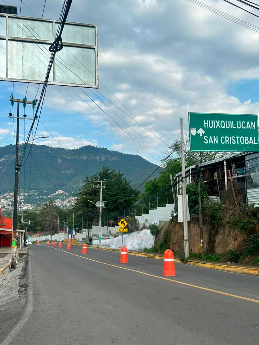 Huixquilucan agiliza flujo vehicular de Río Hondo.