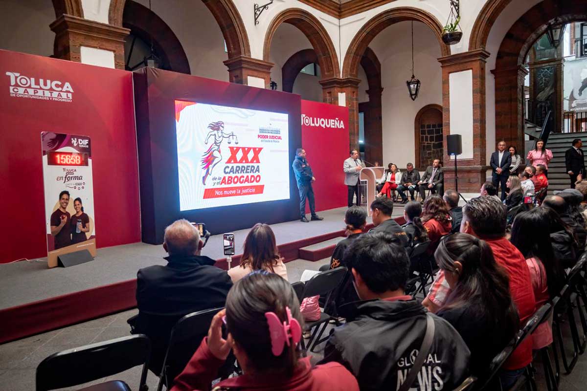Invitan a participar en la Carrera del Día de la Abogada y el Abogado en Toluca