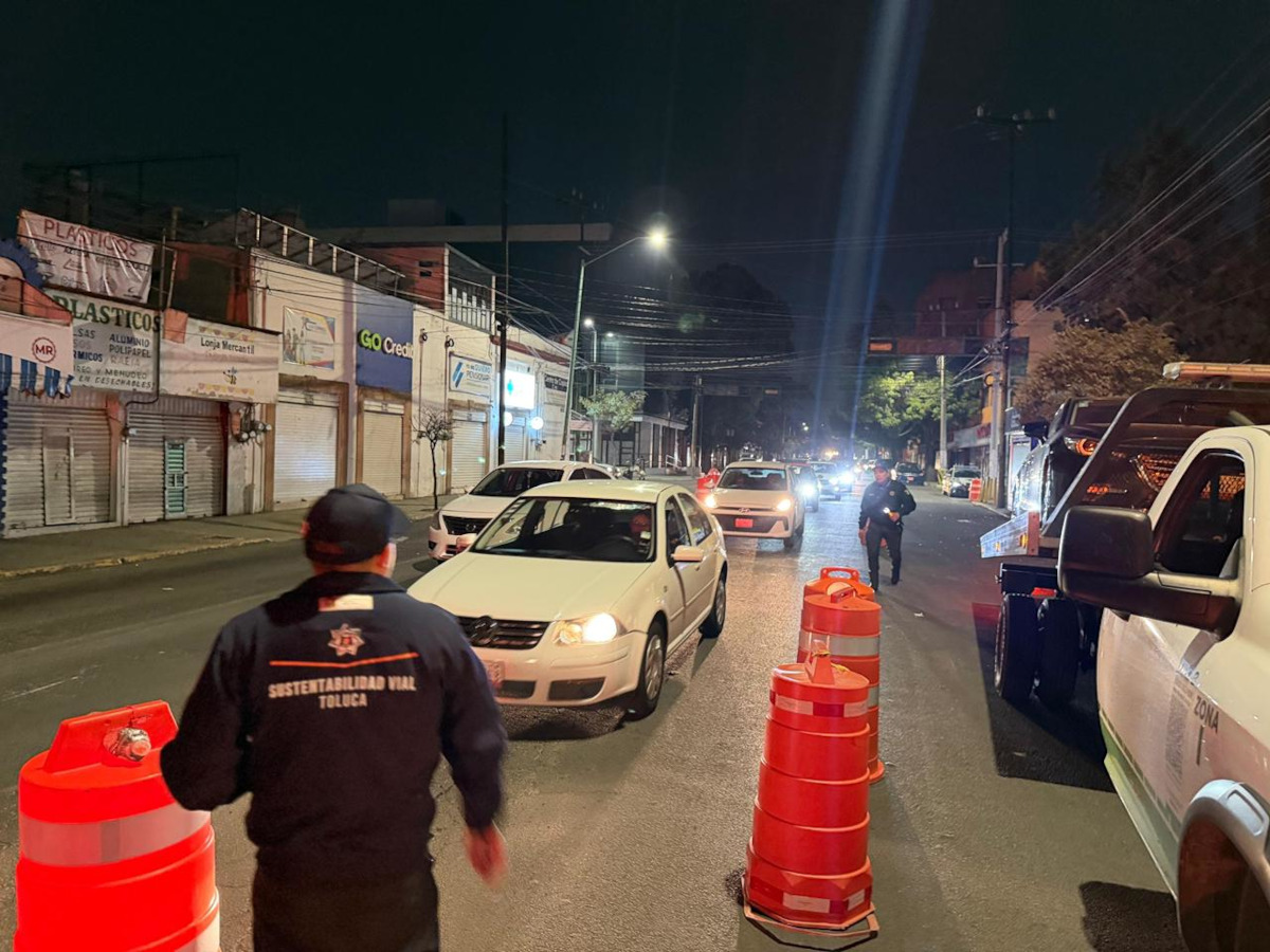 Operativo Conduce sin Alcohol en Toluca.