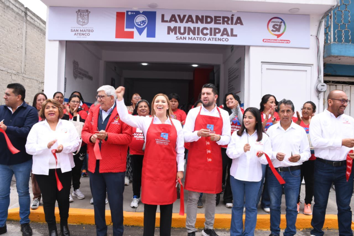 San Mateo Atenco abre la primera lavandería municipal gratuita para apoyar a las familias