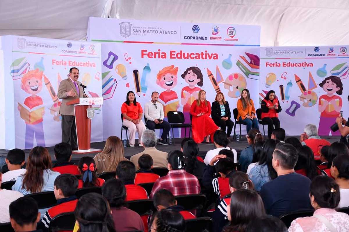 Feria Educativa COPARMEX 2026 en San Mateo Atenco.