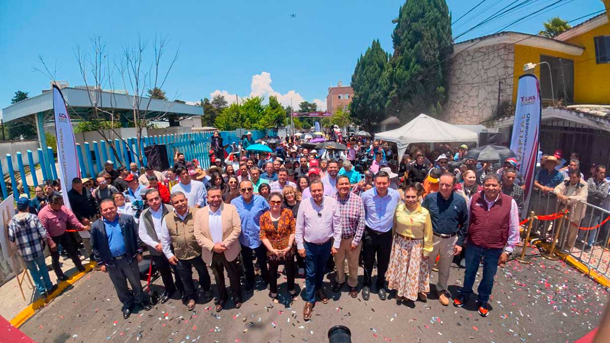 Toluca estrena vialidad renovada: entregan calle Valentín Gómez Farías con tecnología “Diablo Dragón”