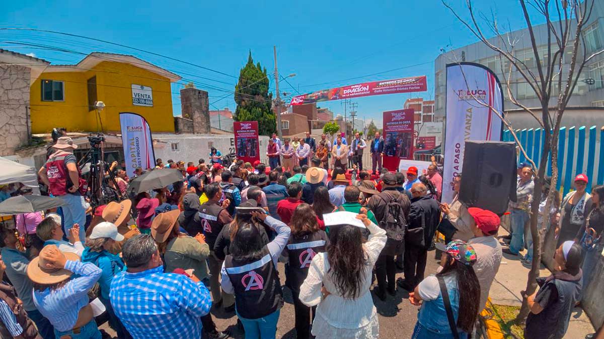 Gobierno de Toluca inaugura rehabilitación de la Vialidad Valentín Gómez Farías.