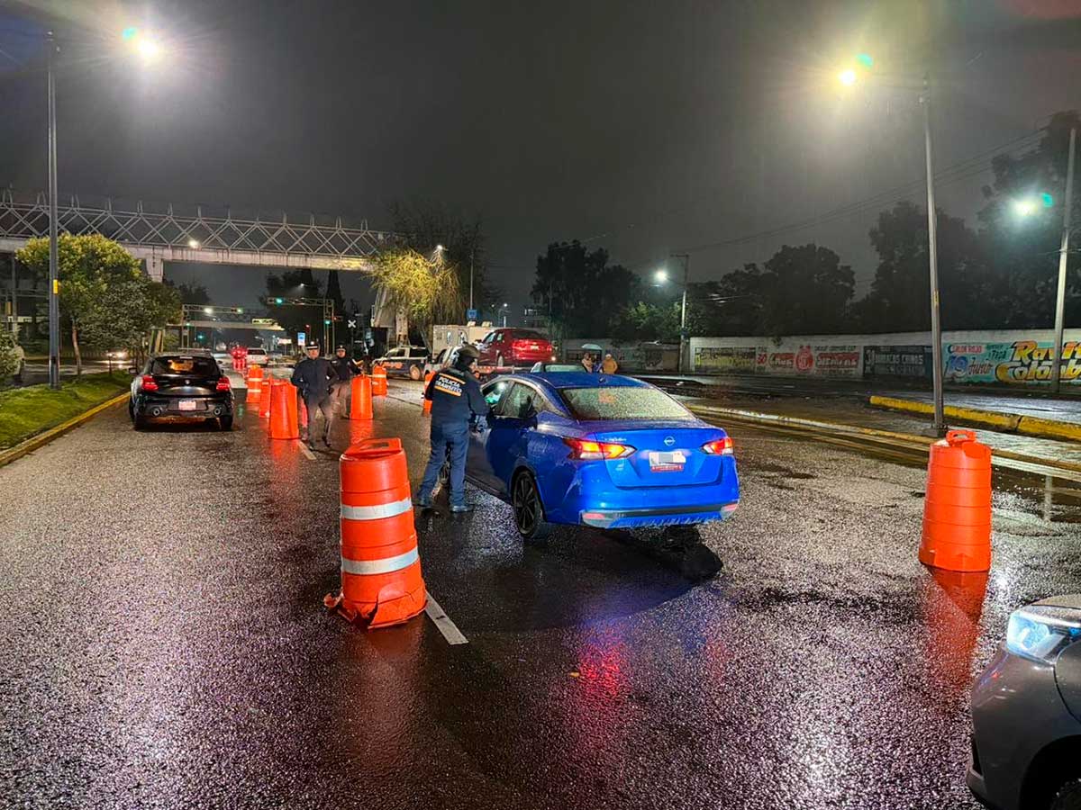 Operativo Conduce sin alcohol en Toluca.