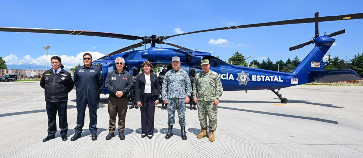 Delfina Gómez fortalece la seguridad en el EdoMéx con un nuevo C5 inteligente, Centro de Comando y helicóptero Black Hawk