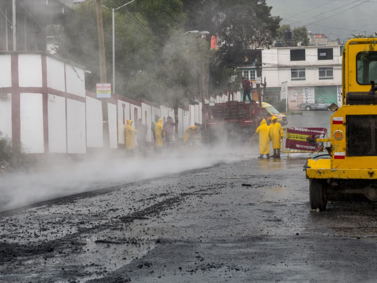 Toluca rehabilita su calles.