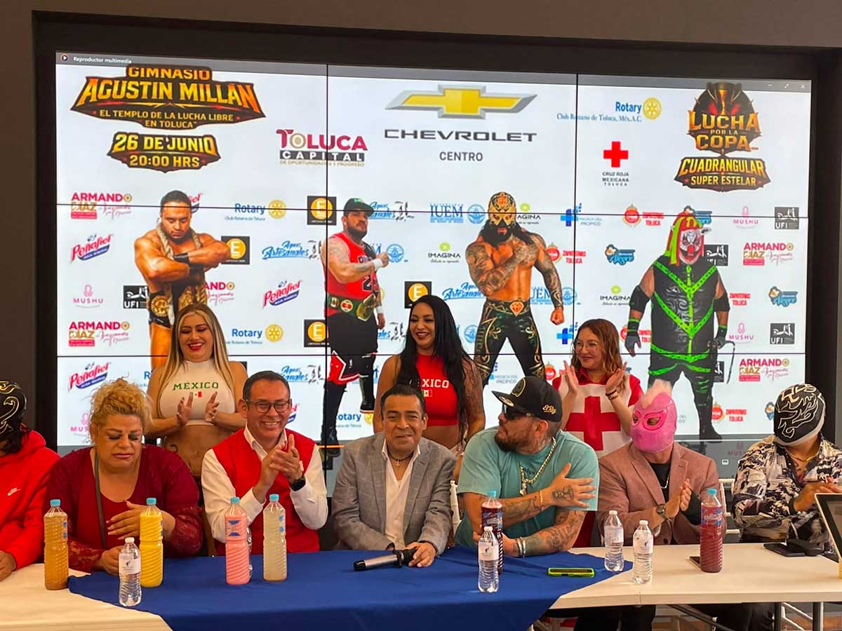 Anuncia función de Lucha Libre con causa en Toluca.