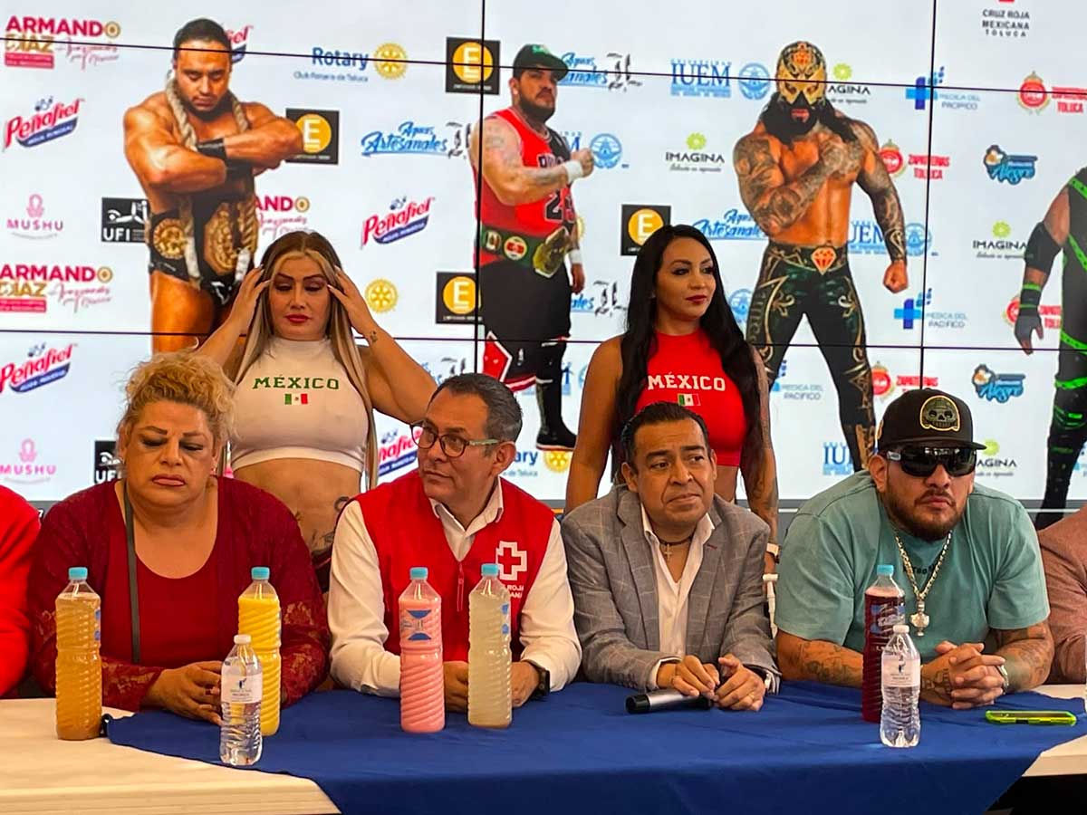 Anuncia función de Lucha Libre con causa en Toluca.