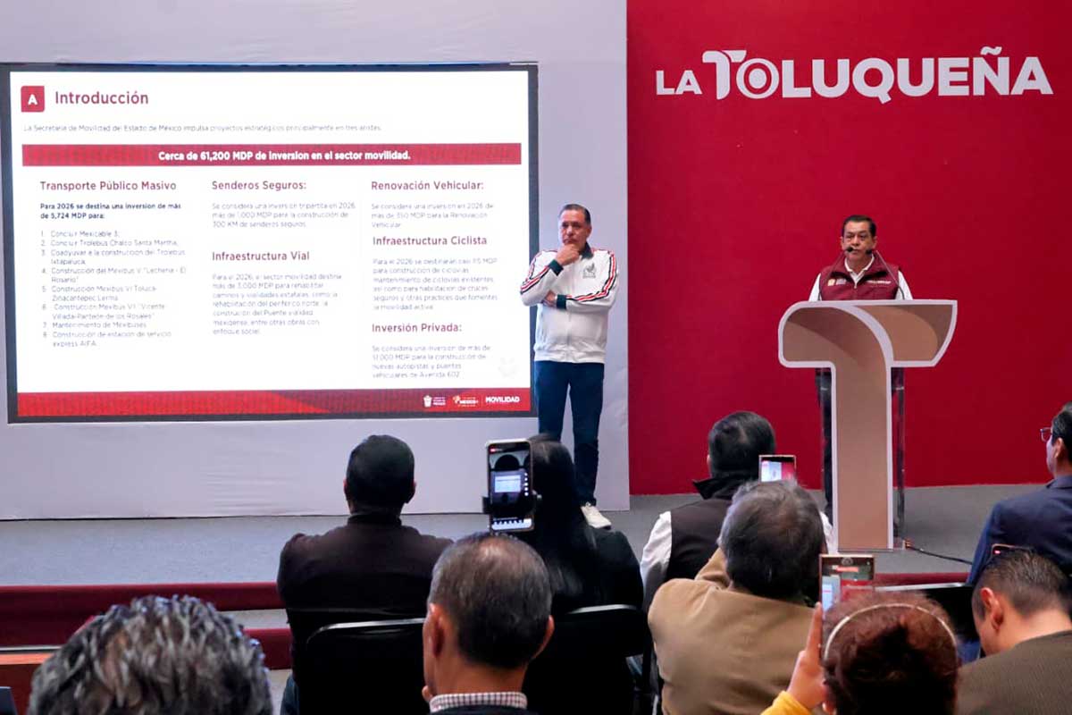 Más seguridad y mejor movilidad: anuncian obras clave para Toluca