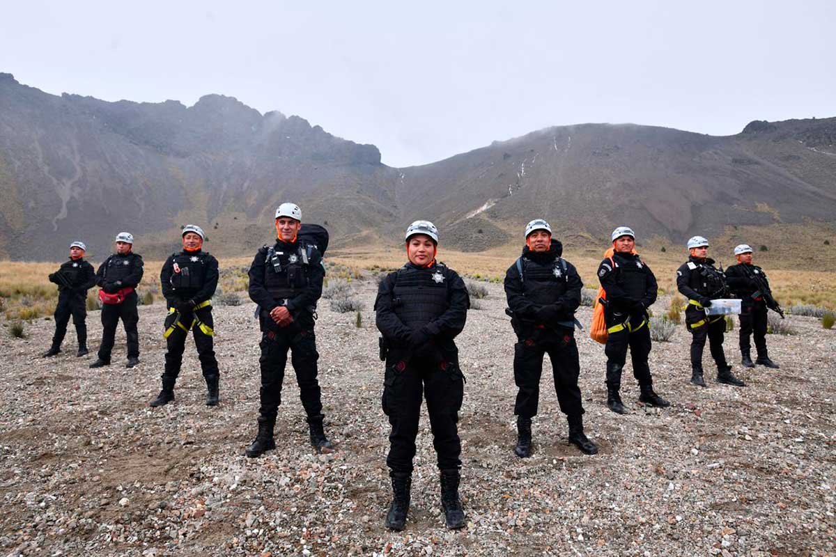 Policía de Alta Montaña del Estado de México fortalece capacidades de rescate en zonas de difícil acceso